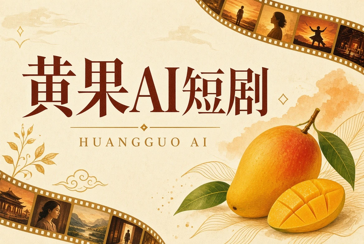黄果AI短剧品牌视觉图